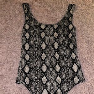 Snake skin bodysuit